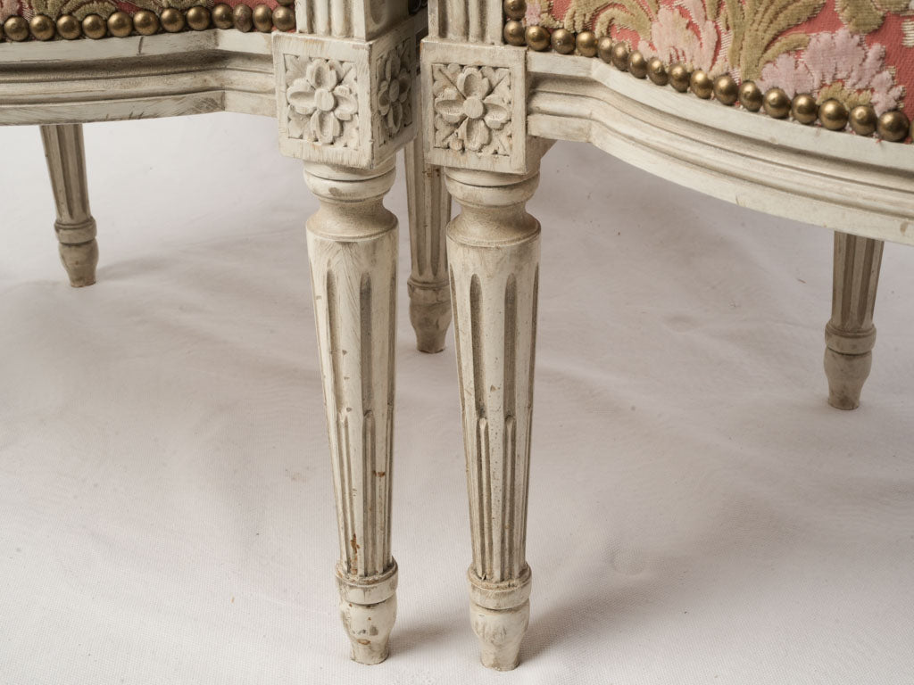 Pair of Louis XVI–Style Open-Arm Fauteuils c. 1900