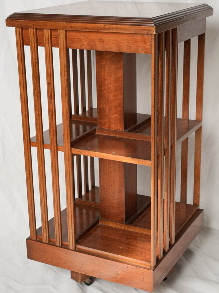 Vintage blond wooden bookcase