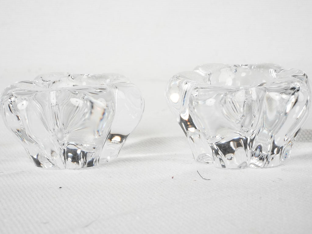 Classic signed Daum crystal set
