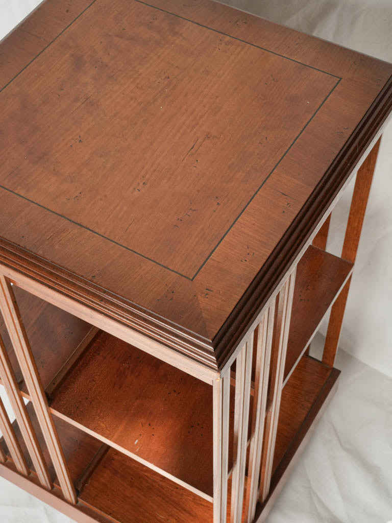 Graceful blond wooden end table