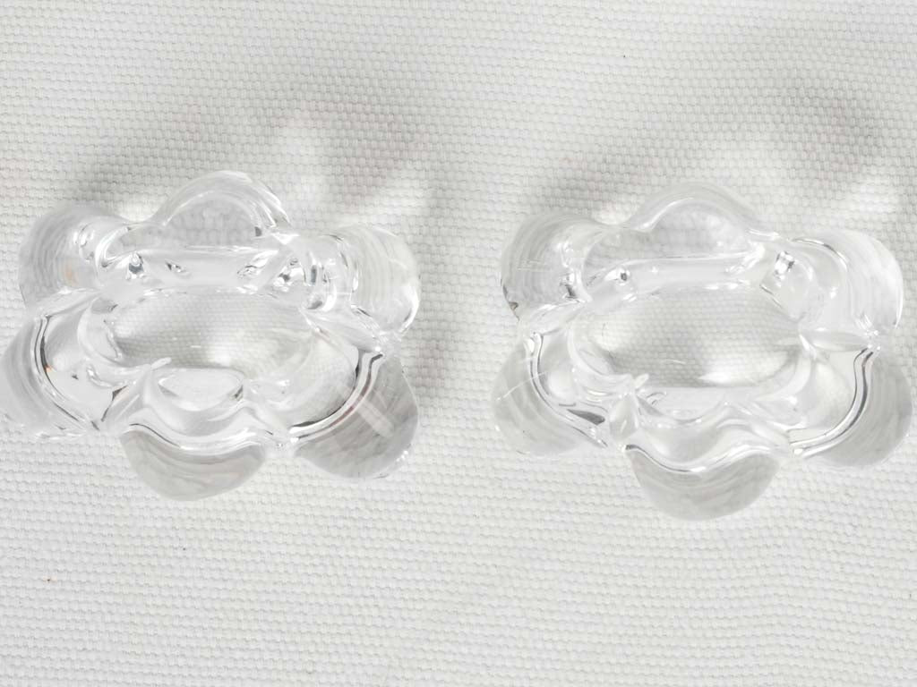 Aesthetic crystal pepper shaker pair