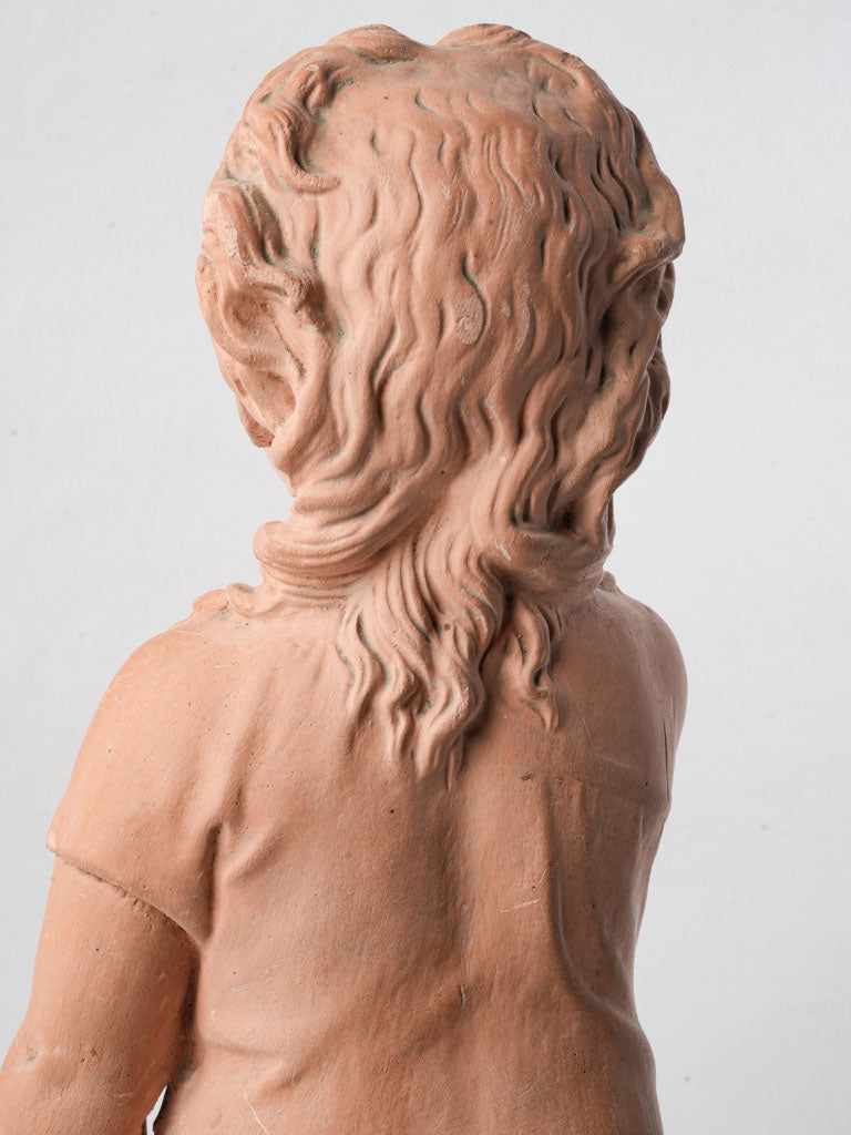 Touching emotive expression sculpture.