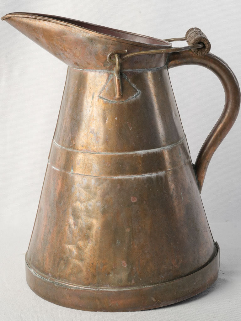 Vintage copper vineyard pouring pot