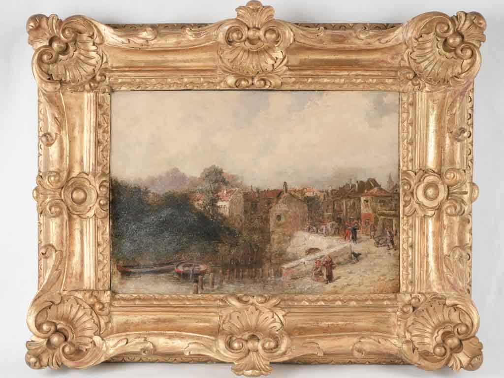 Color-rich Bellecour illustration oil painting