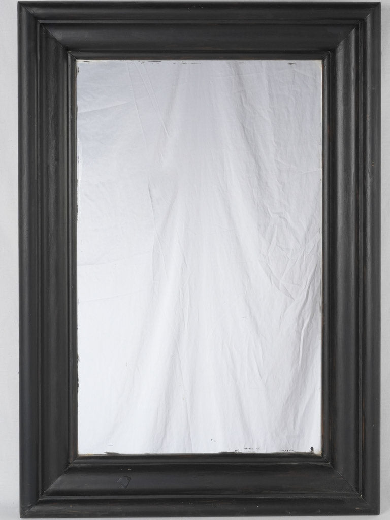 Vintage Napoleon III Blackened Wood Mirror