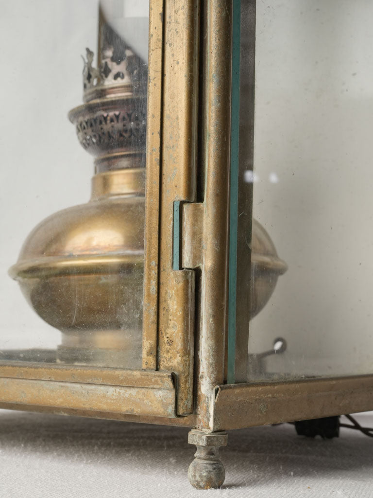 Patina-rich eclectic lantern