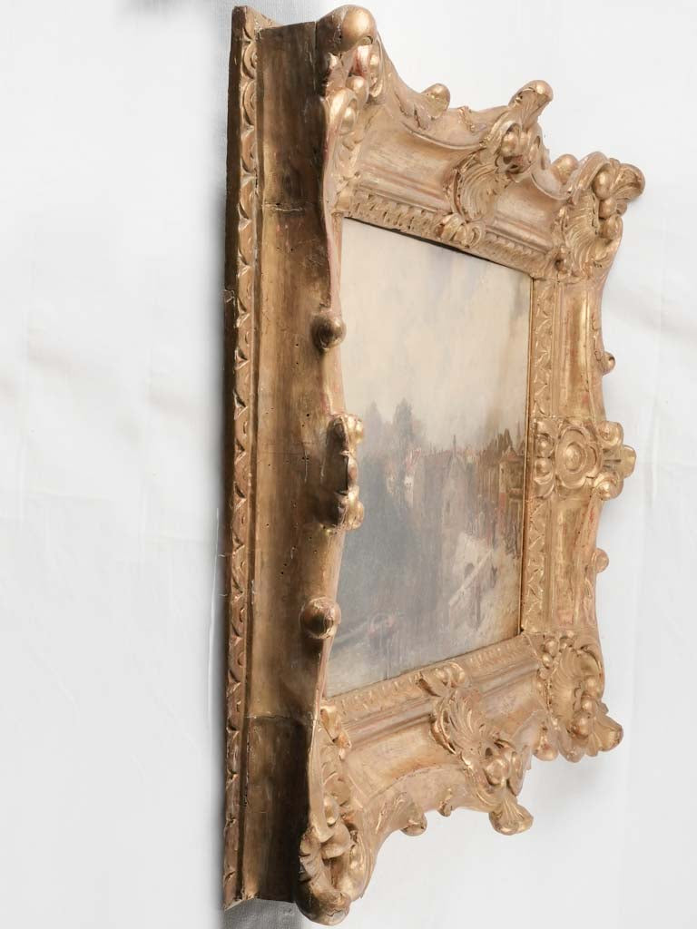 Authentic Berne-Bellecour engraved canvas art