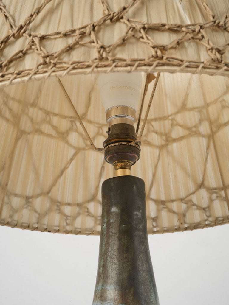 Original crafted pottery lamp