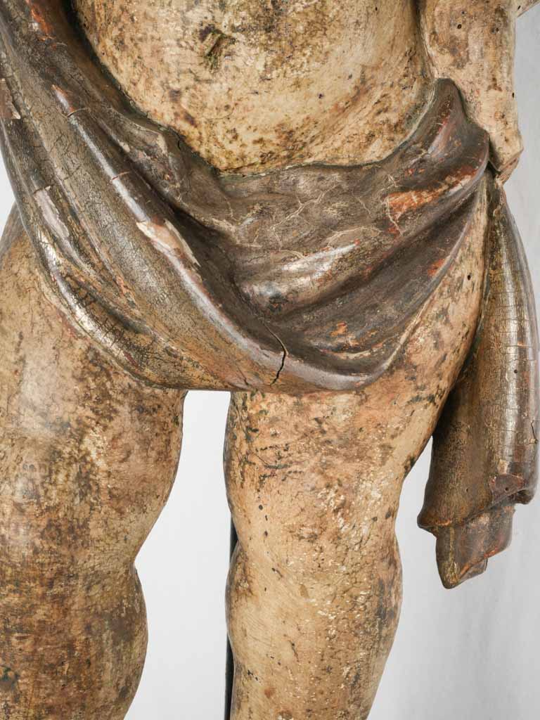 Graceful, 18th-century Italian wooden cherub carvings