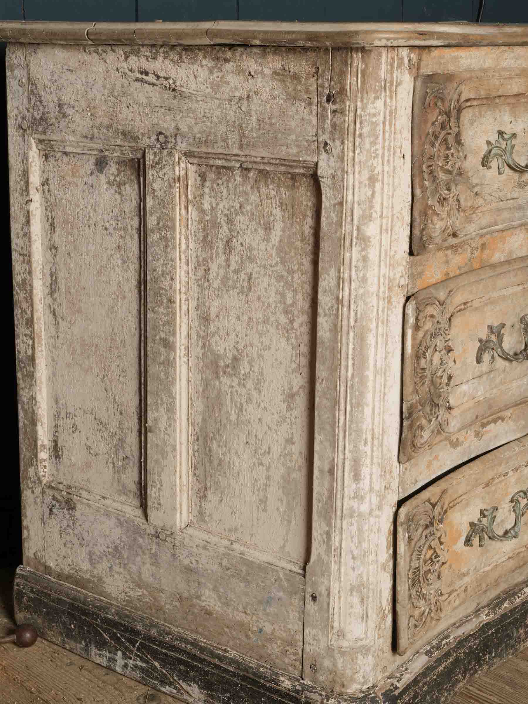 French Country Louis XV Commode w/ Beautifully Weathered Patina - 36¼" x 52¾"