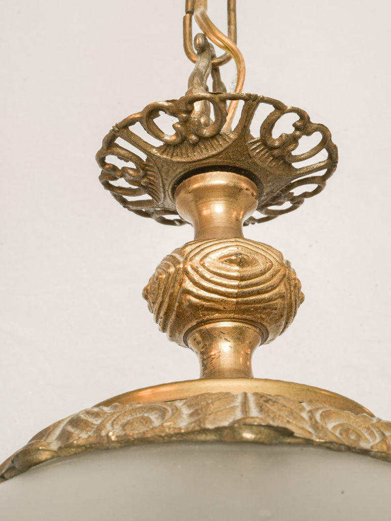 Gilt-tone bronze mounted light