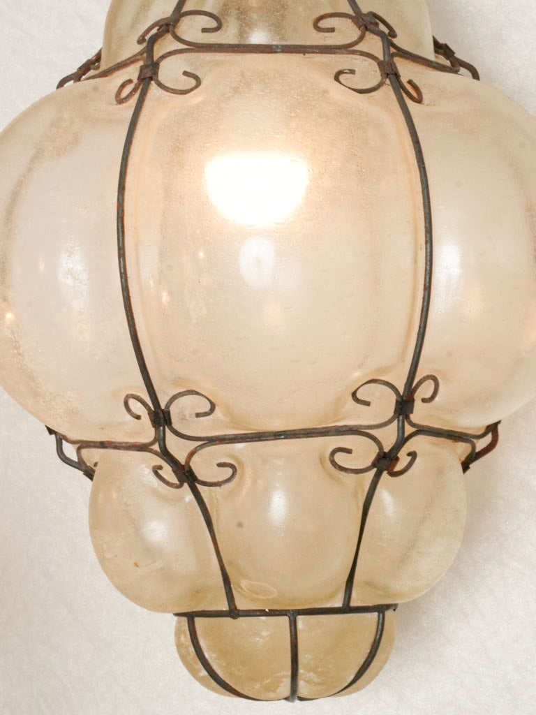 Frosted glass lighting fixture