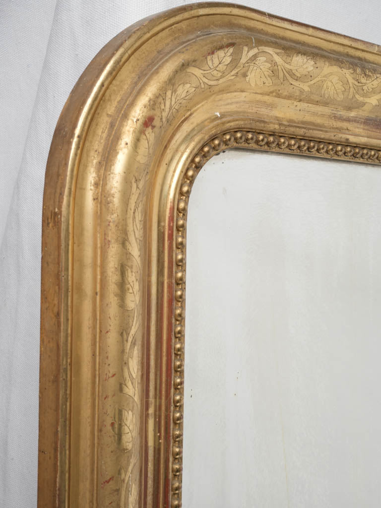 Antique gold Louis Philippe decorative mirror