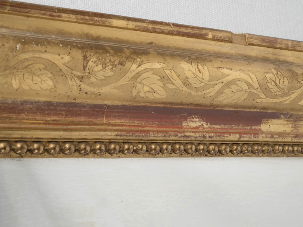 Opulent mid-19th century French wall mirror