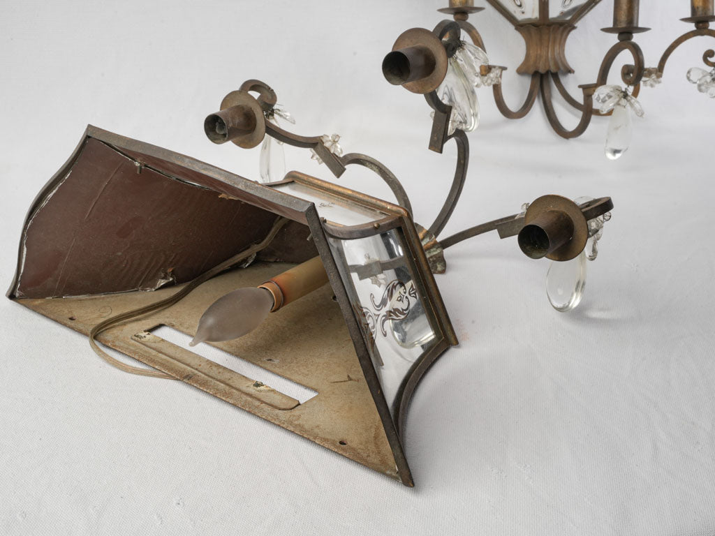 Subtle luxury mirrored sconces  