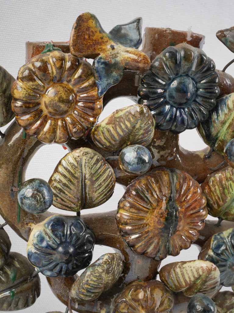 Eclectic decorative ceramic candlesticks