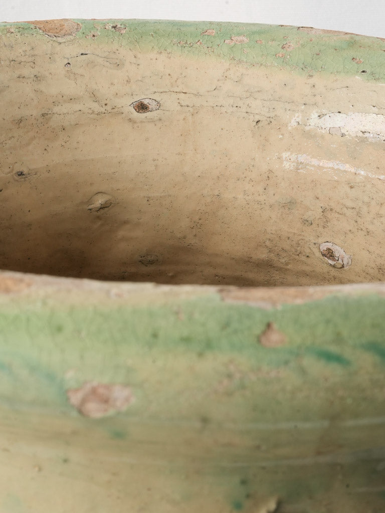 Warm-toned heritage storage vessel
