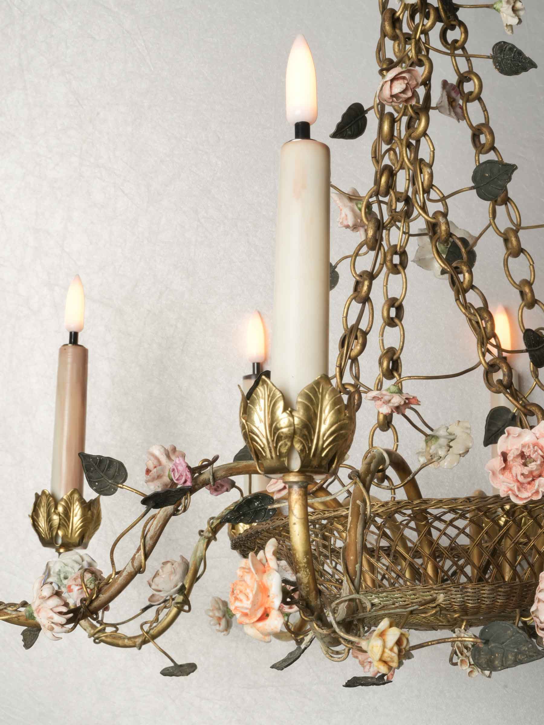 Romantic garden-inspired lighting piece