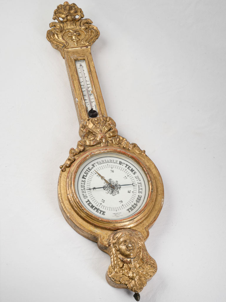 Elegant neoclassical style thermometer