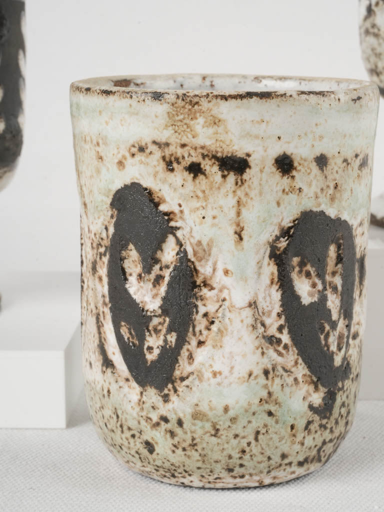 Two monochrome Albert Thiry (1932-2009) ceramics