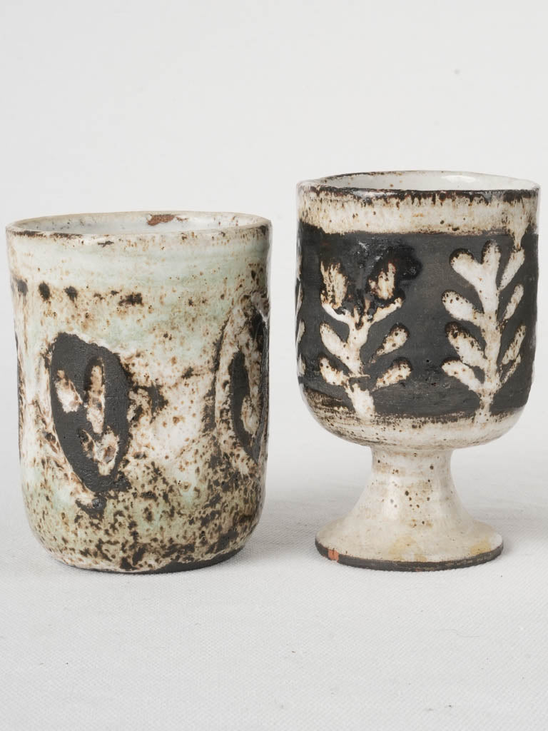 Two monochrome Albert Thiry (1932-2009) ceramics