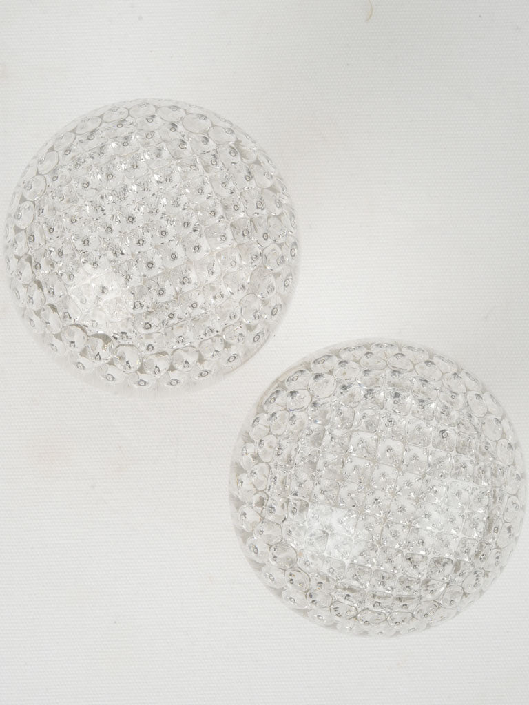 Exquisite, historic French crystal staircase finials
