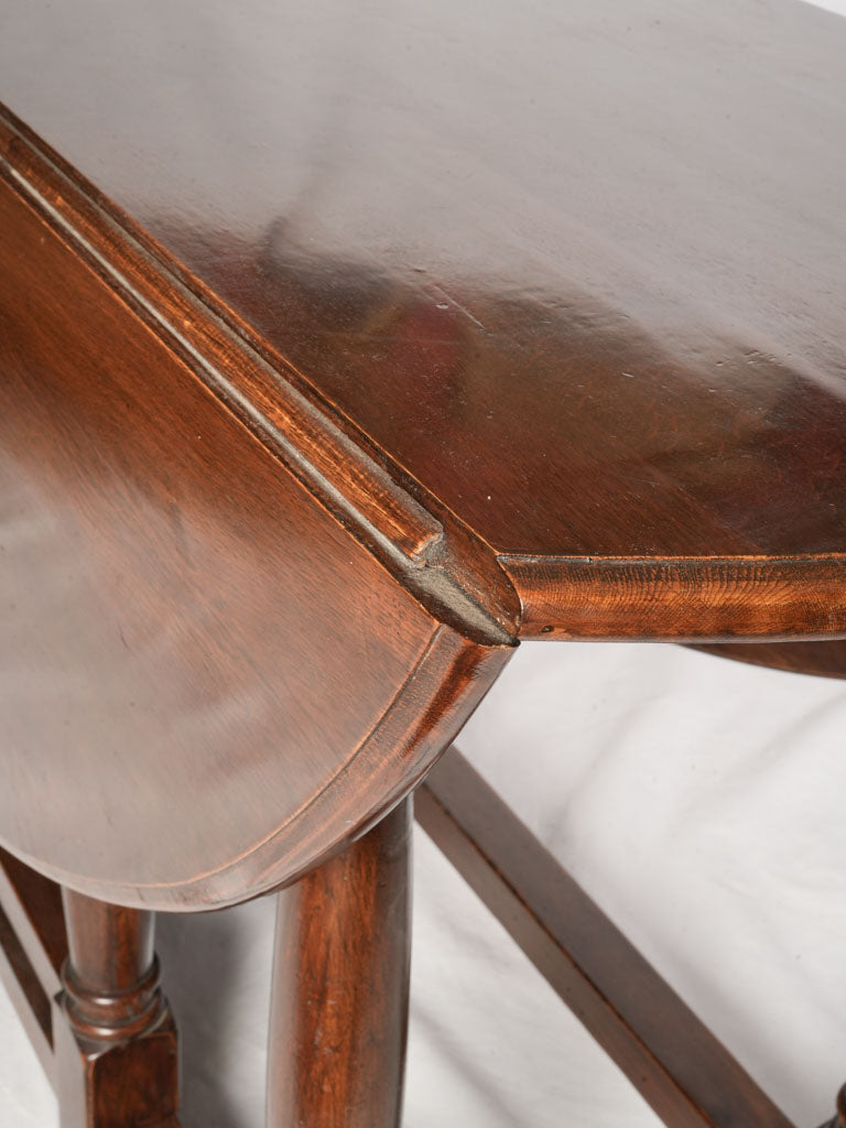 Timeworn oak foldable table