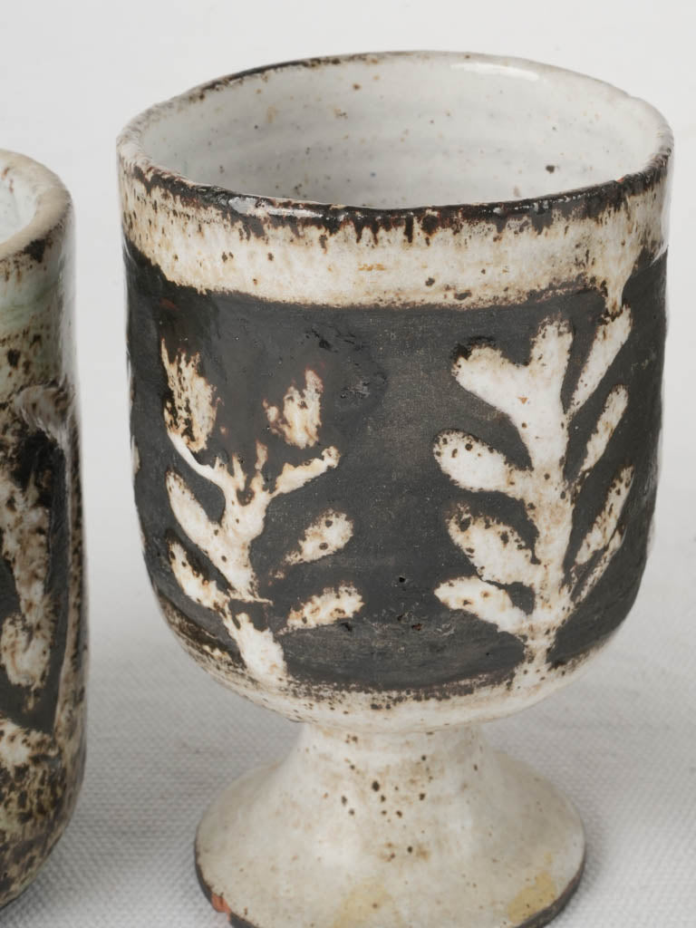 Two monochrome Albert Thiry (1932-2009) ceramics