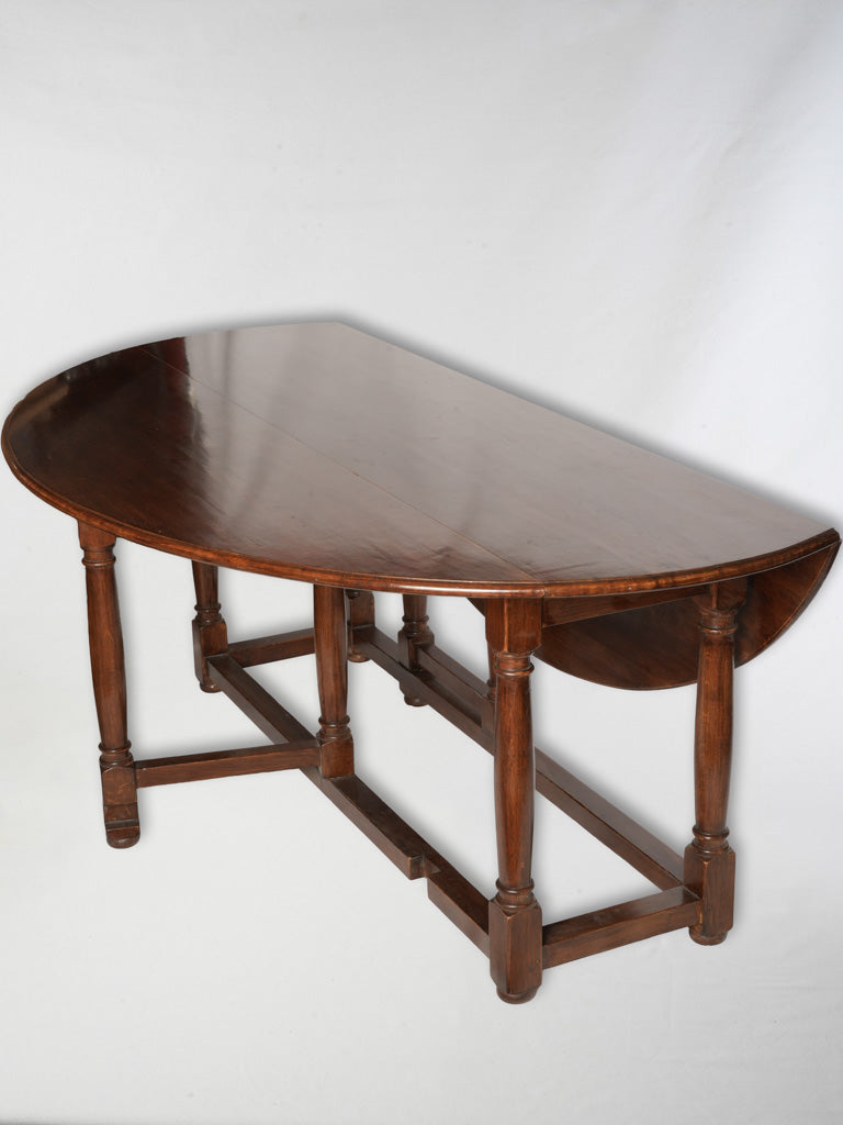 Antique varnished oak dining table