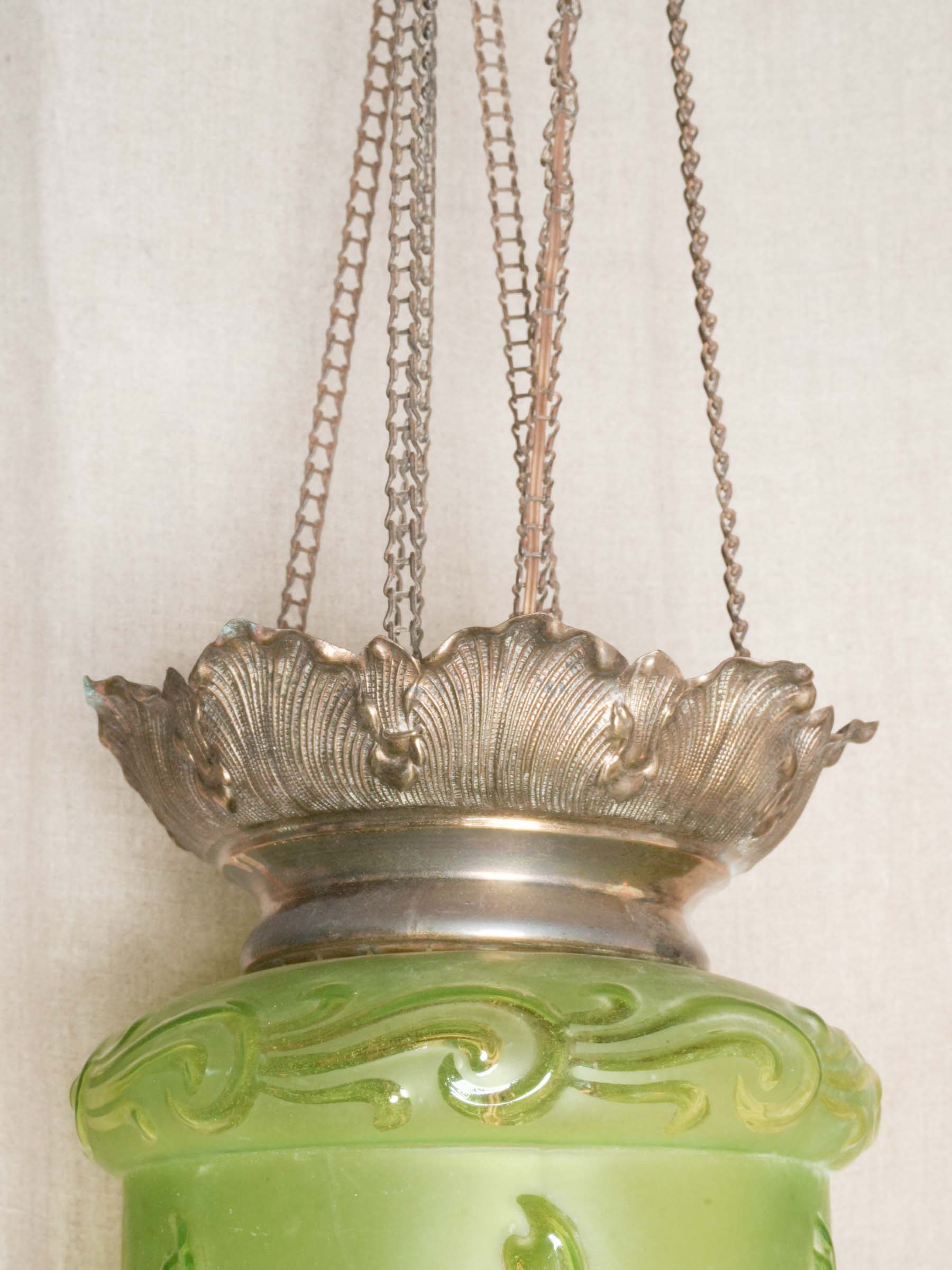 Elegant Art Nouveau lighting fixture