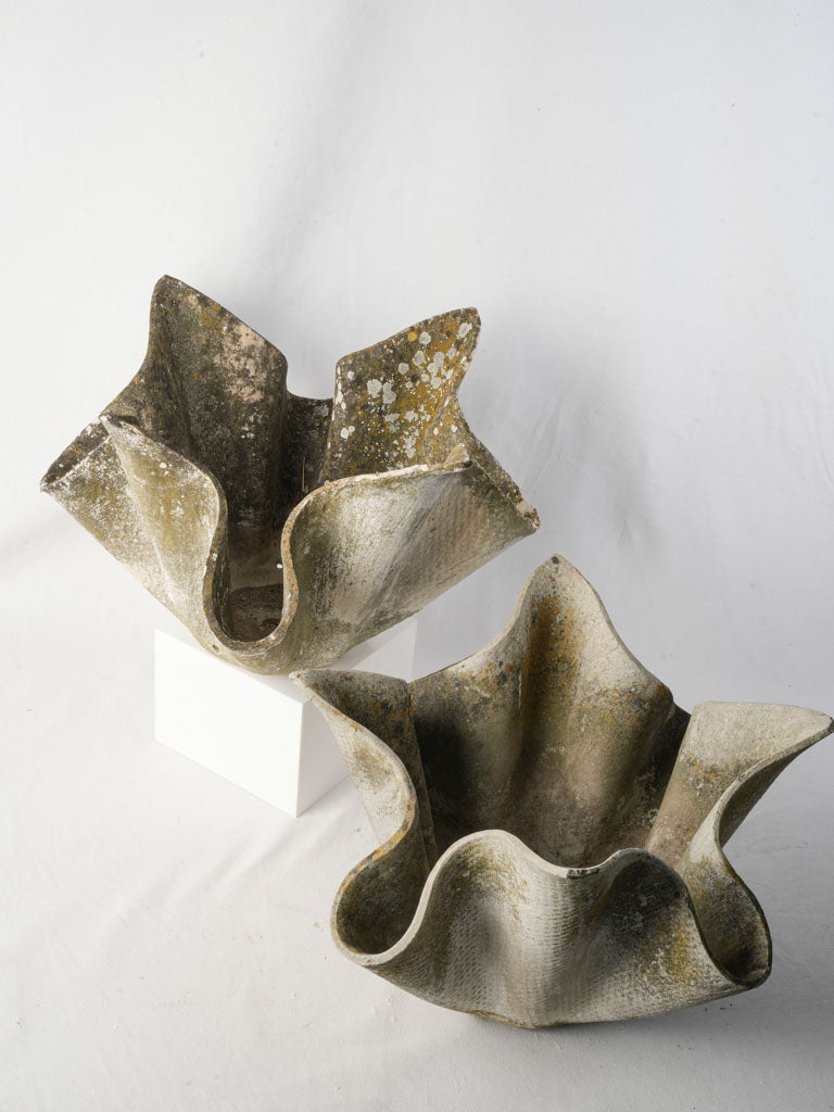 Sculptural modernist outdoor vessel