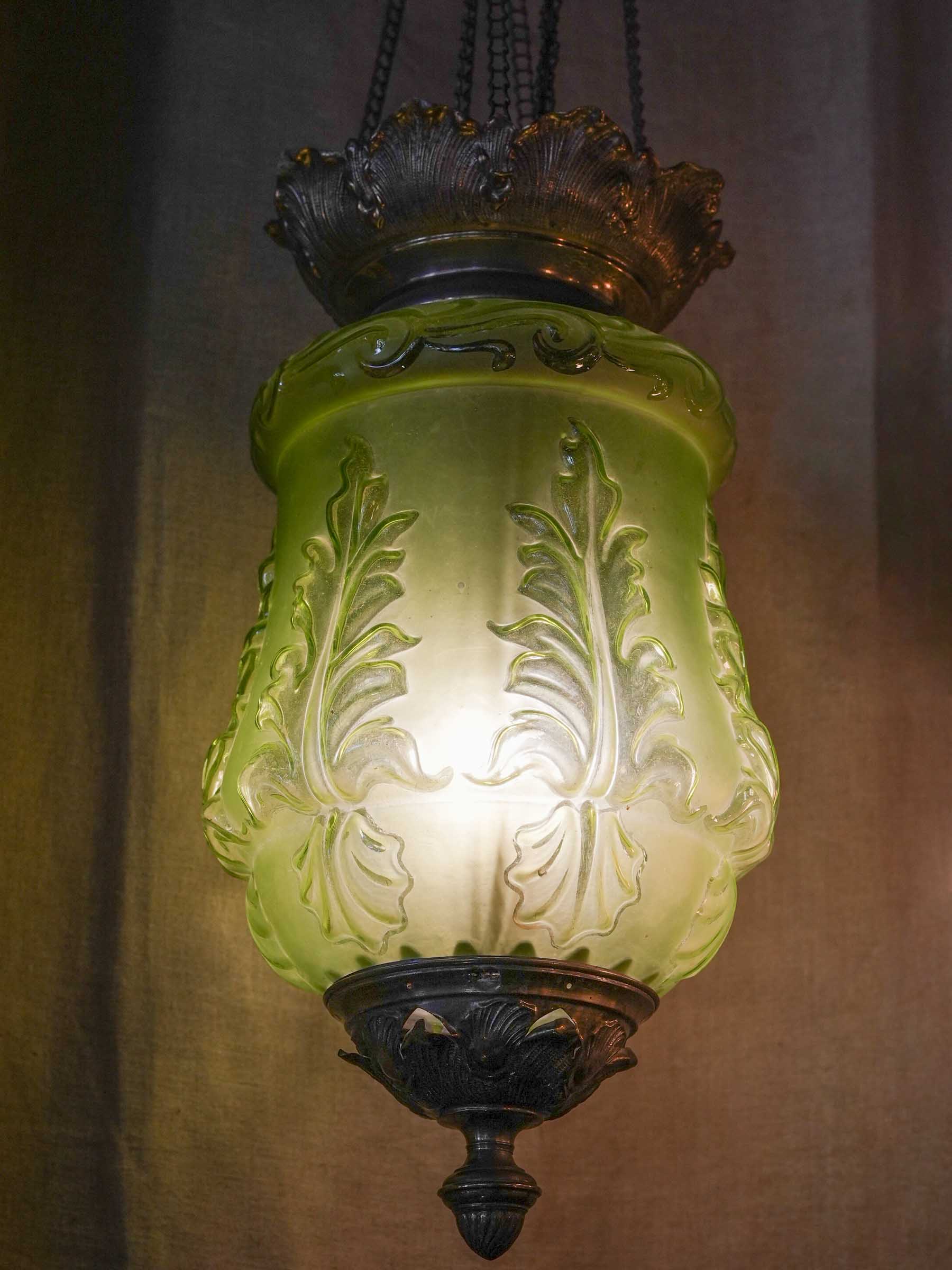 Sculptural relief decorative light fixture