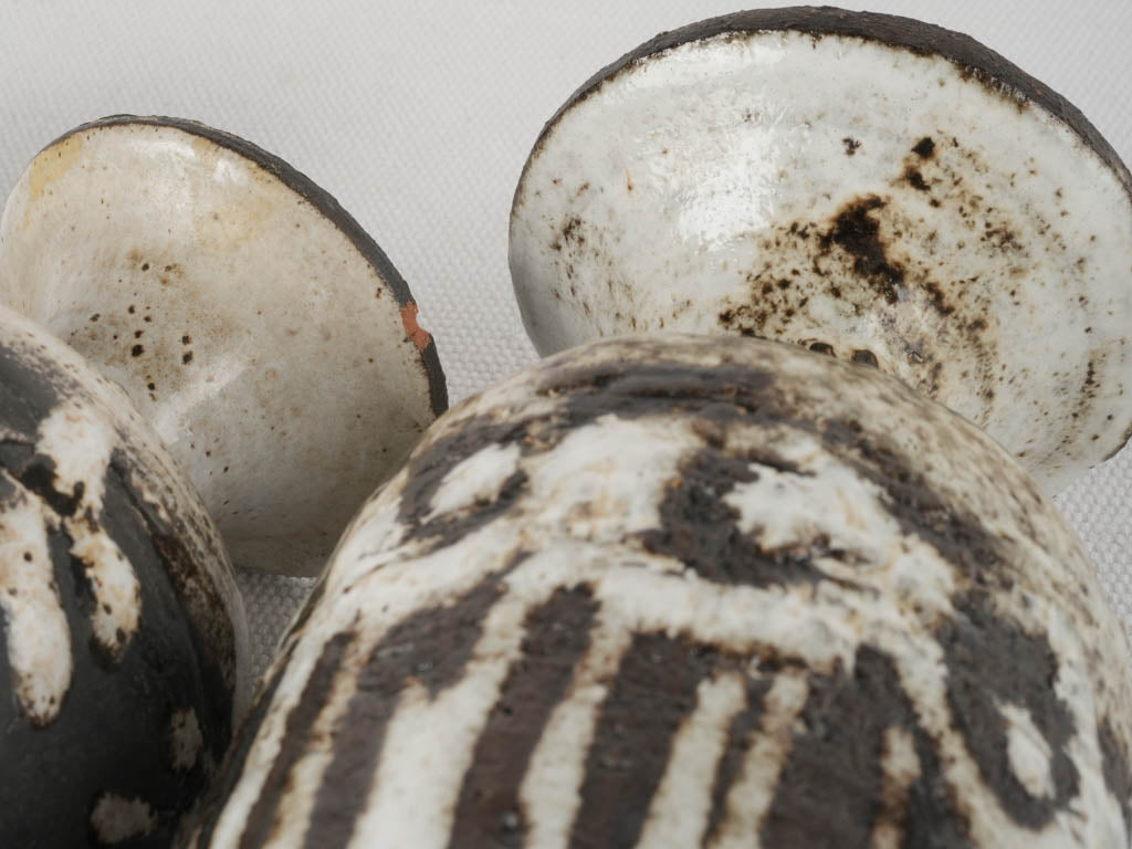 Two monochrome Albert Thiry (1932-2009) ceramics