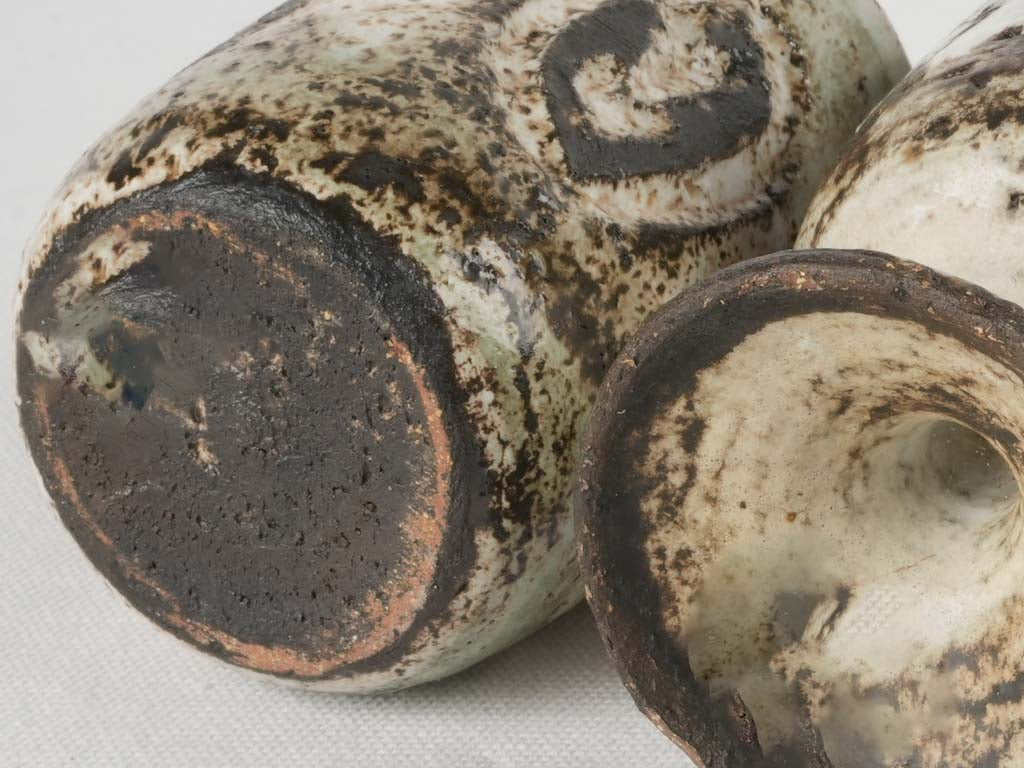 Two monochrome Albert Thiry (1932-2009) ceramics