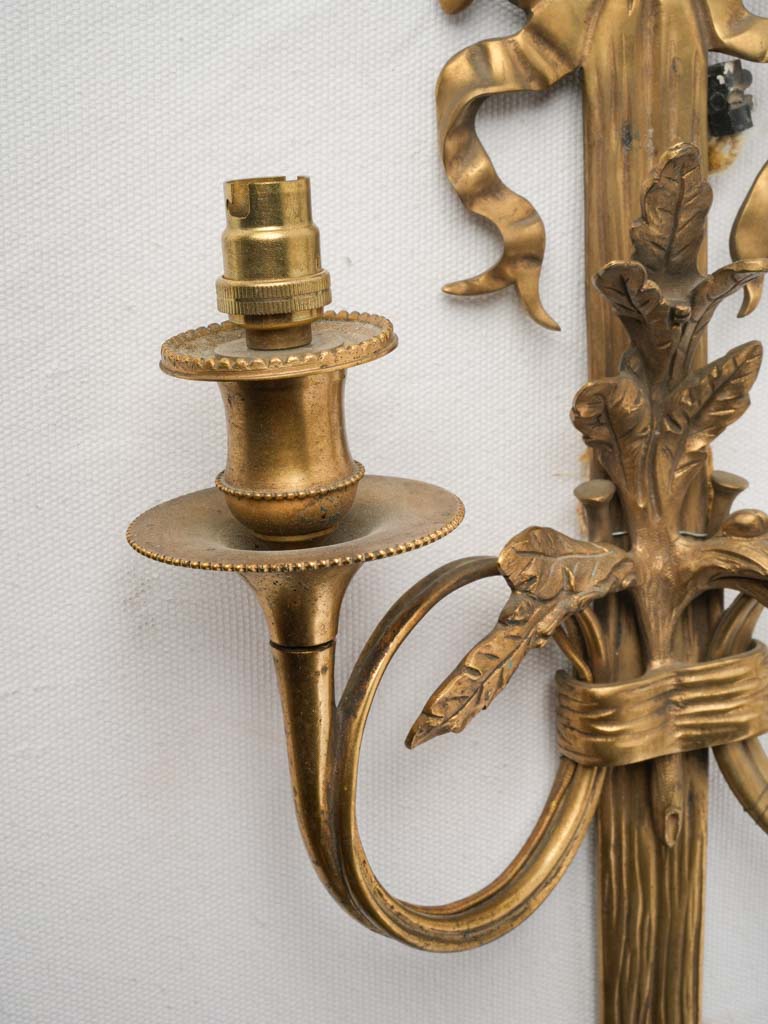 Delicate foliate detailed sconces