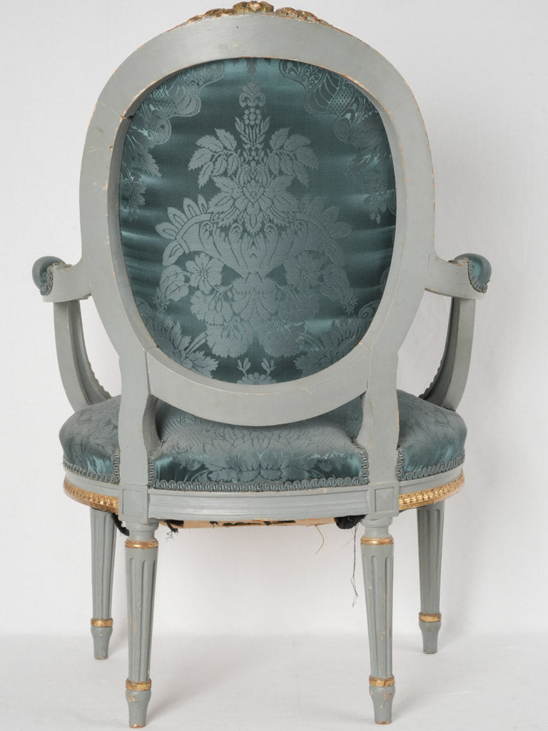 Antique French gilded armchairs