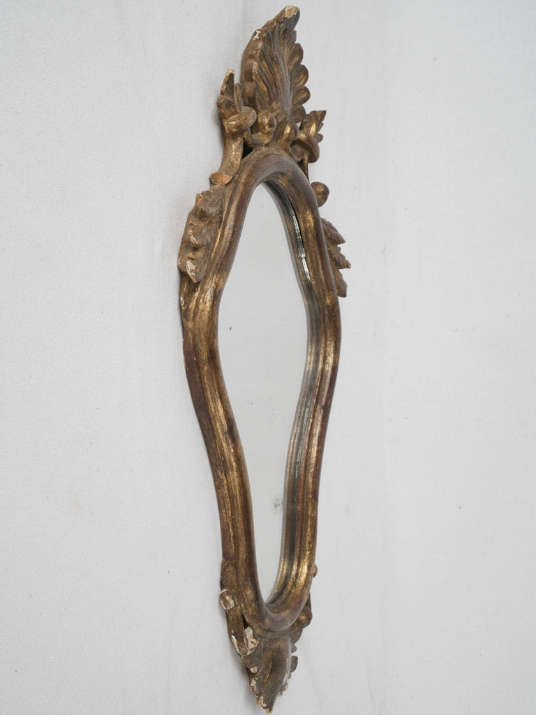 Pretty vintage mirror with scallop shell