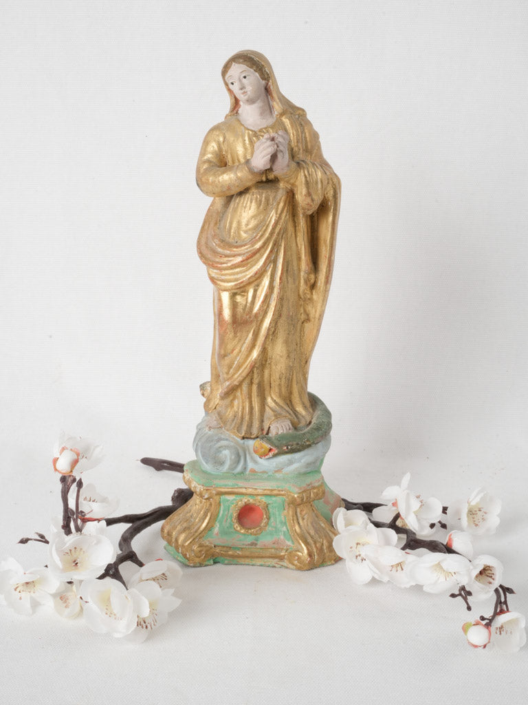 Hand-painted Christian figurine of Eve