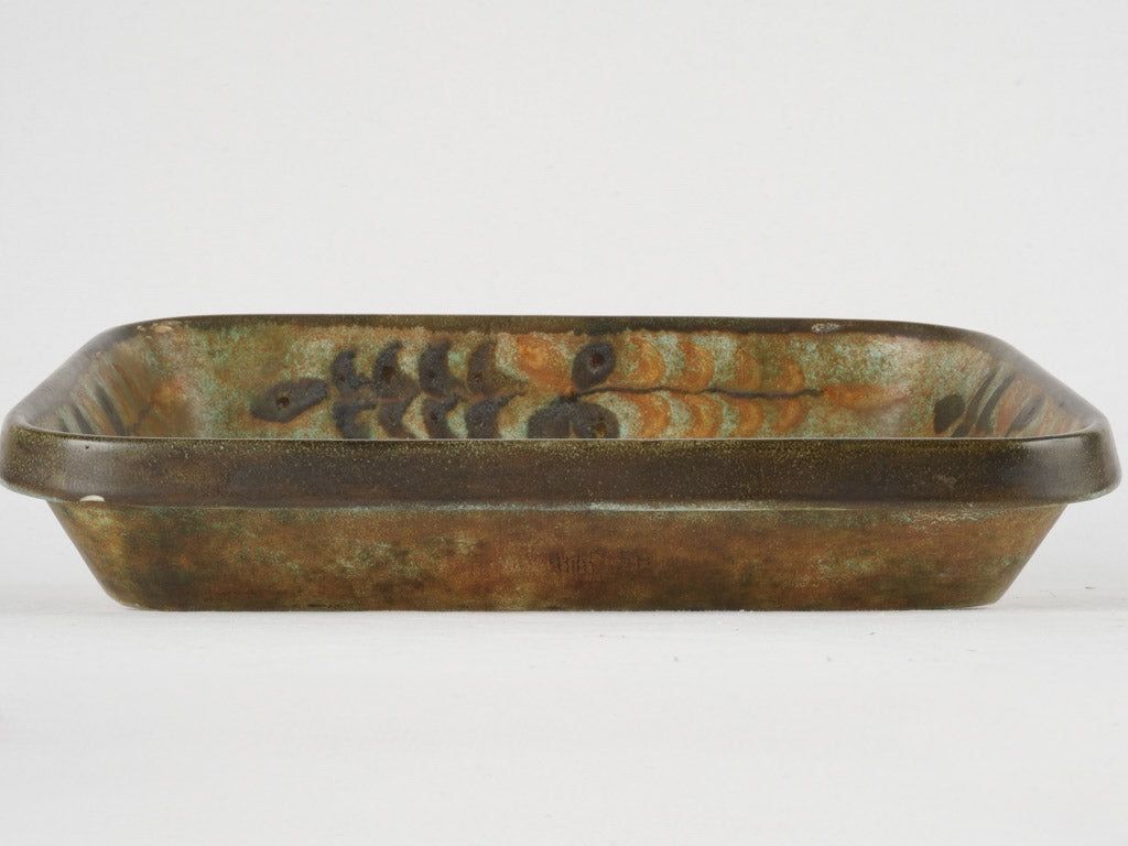 Mid-century crafted decorative platter