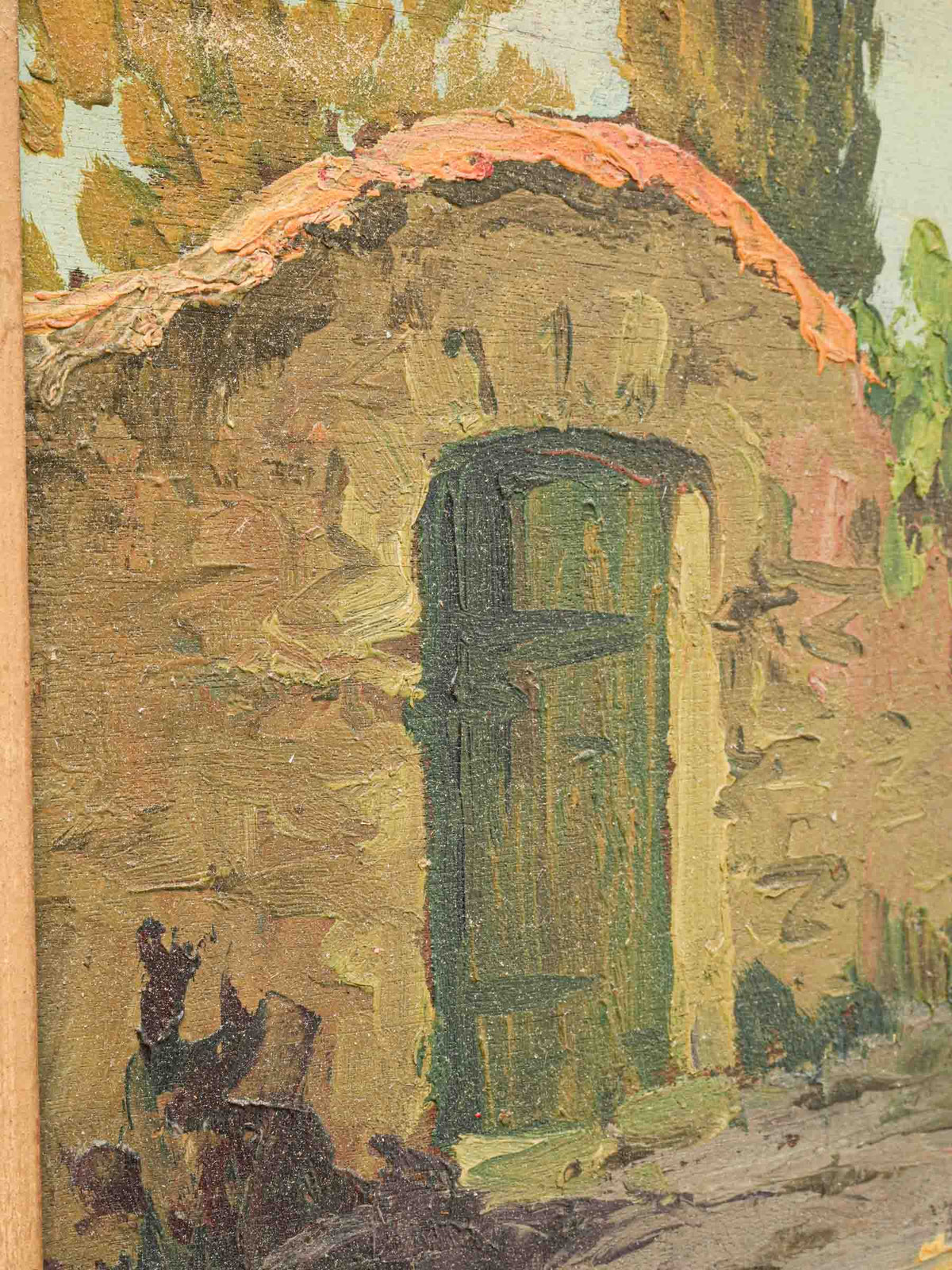 Mid-20th-Century Oil on Panel - Provençal Landscape by Guy Le Florentin - 19¼" x 29¼"