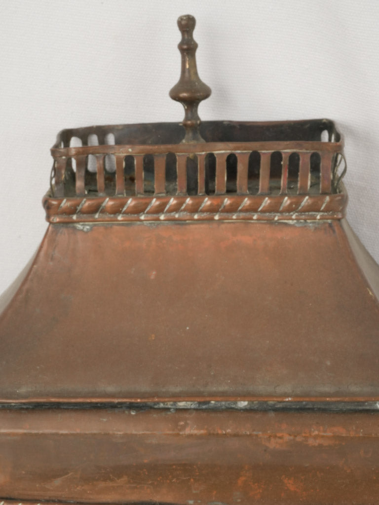 Provenance-rich copper wall fountain