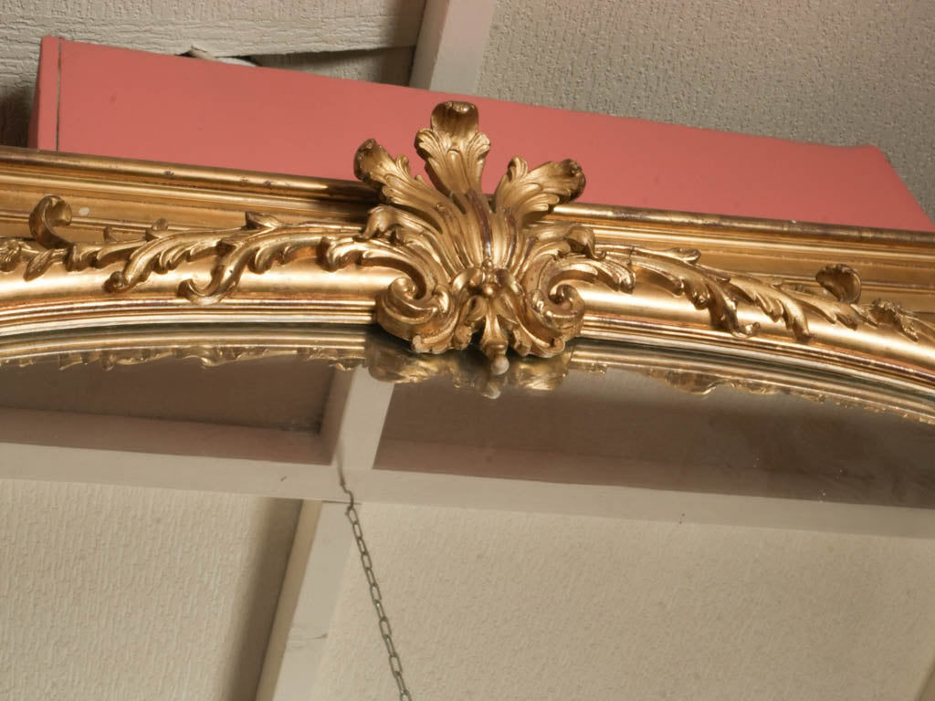 Monumental Late 19th-Century French Giltwood Mirror - 82¾" x 53¼"