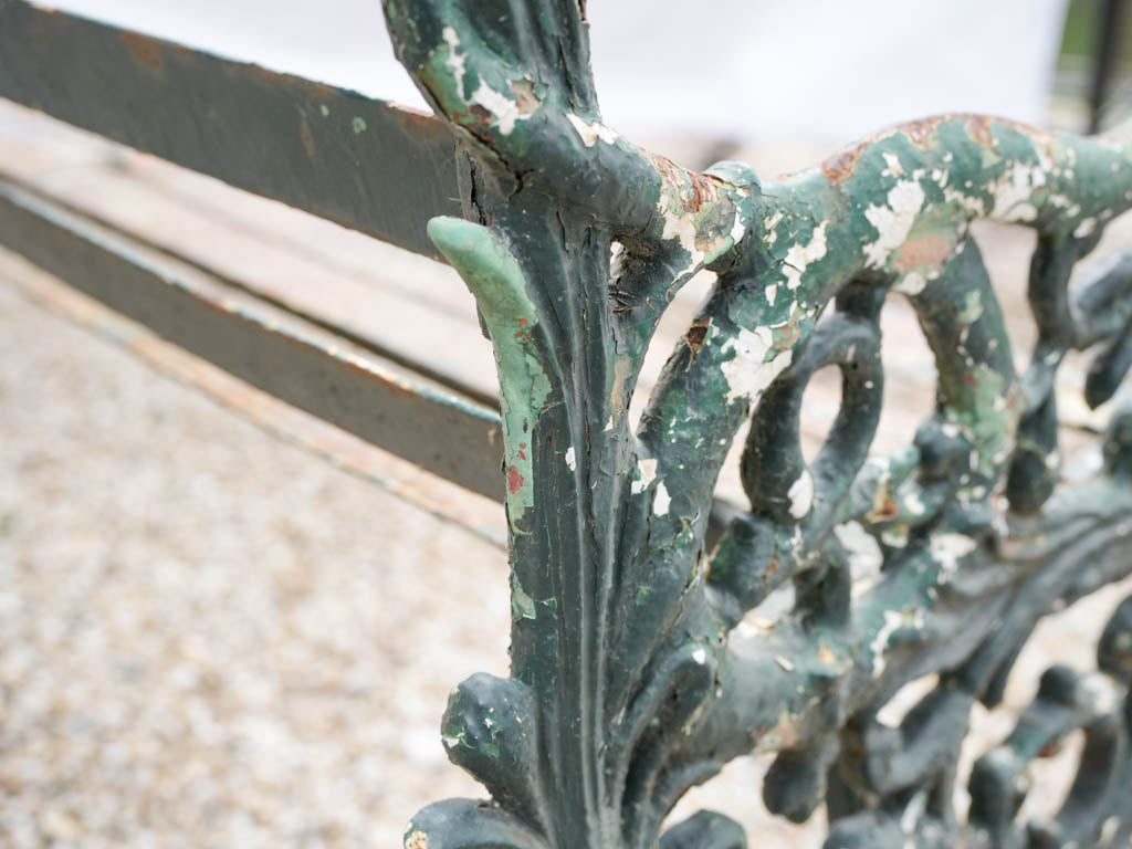 Authentic period metal benches