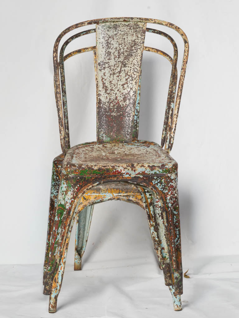 Timeworn sculptural Pauchard chairs