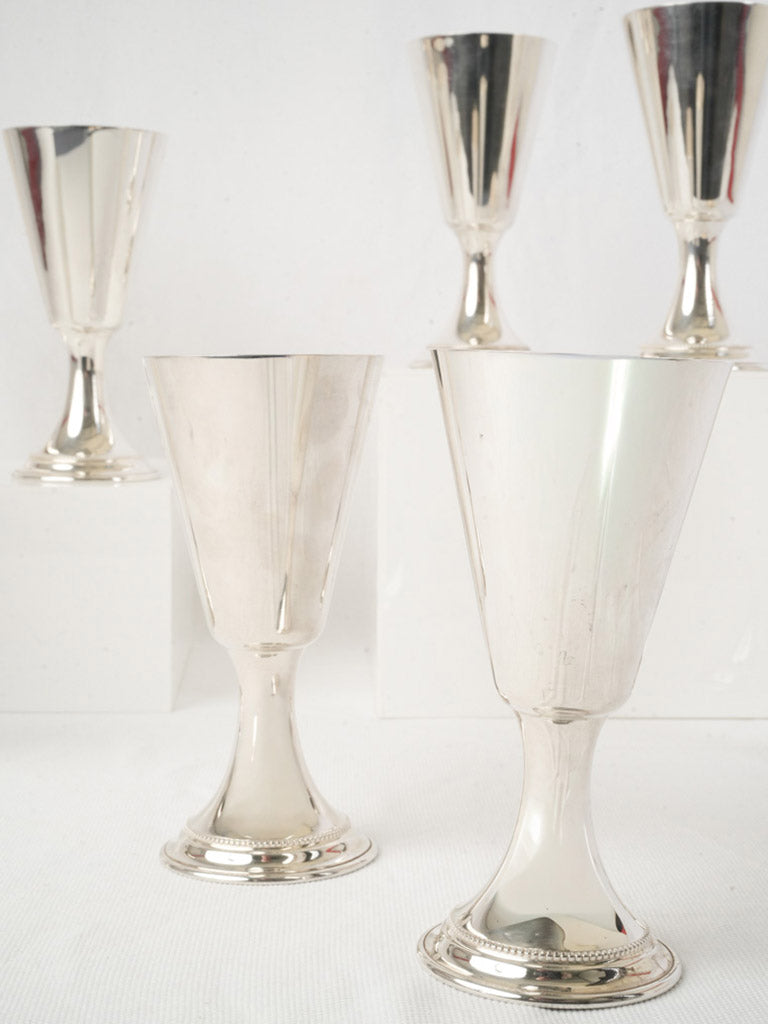 Subtle warmth copper-core goblets