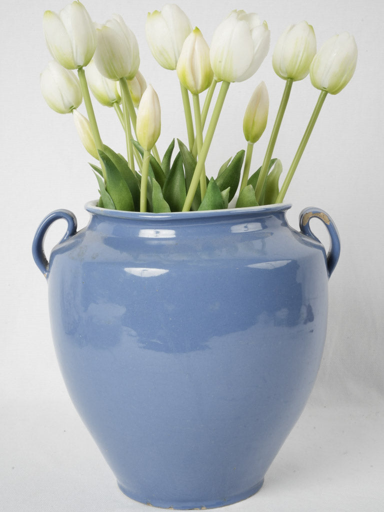 Coastal vintage terracotta utensil crock