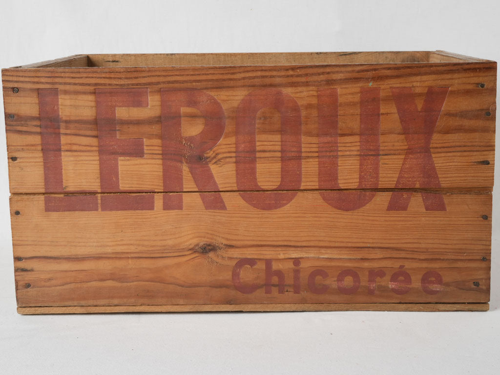 Rustic French Chicory Root Coffee Crate
