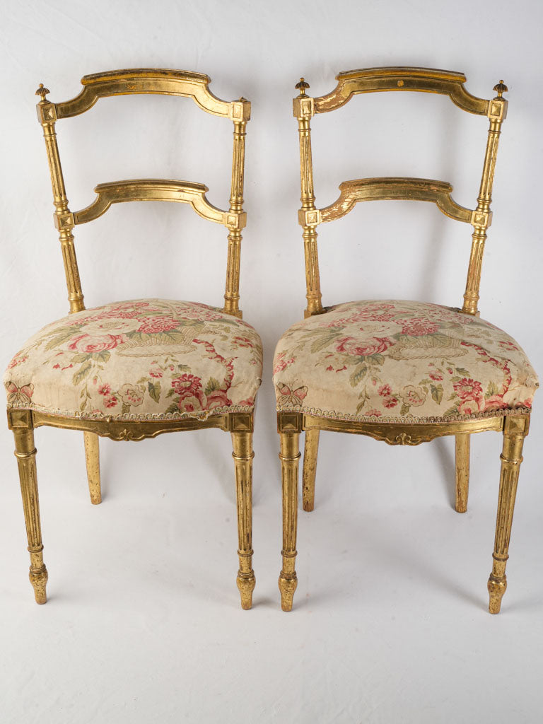 Vintage French decorative side chair