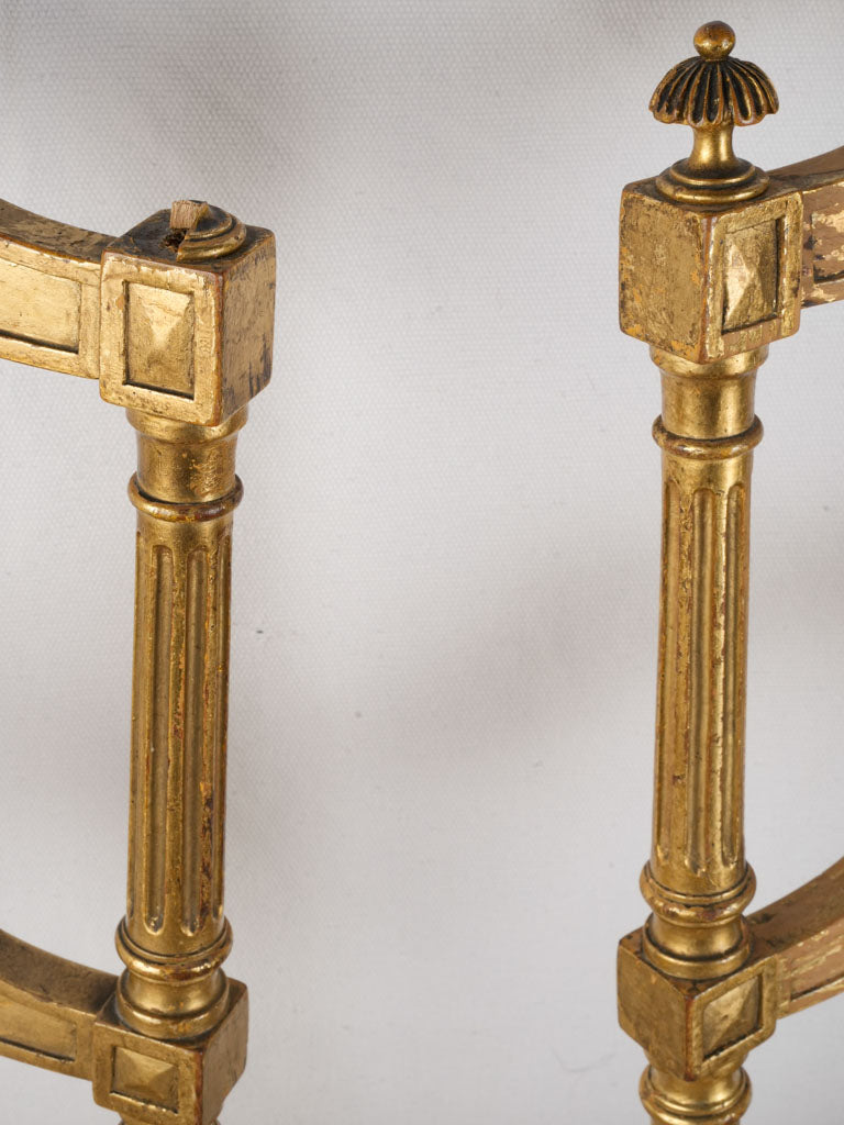 Opulent decorative gilded chair