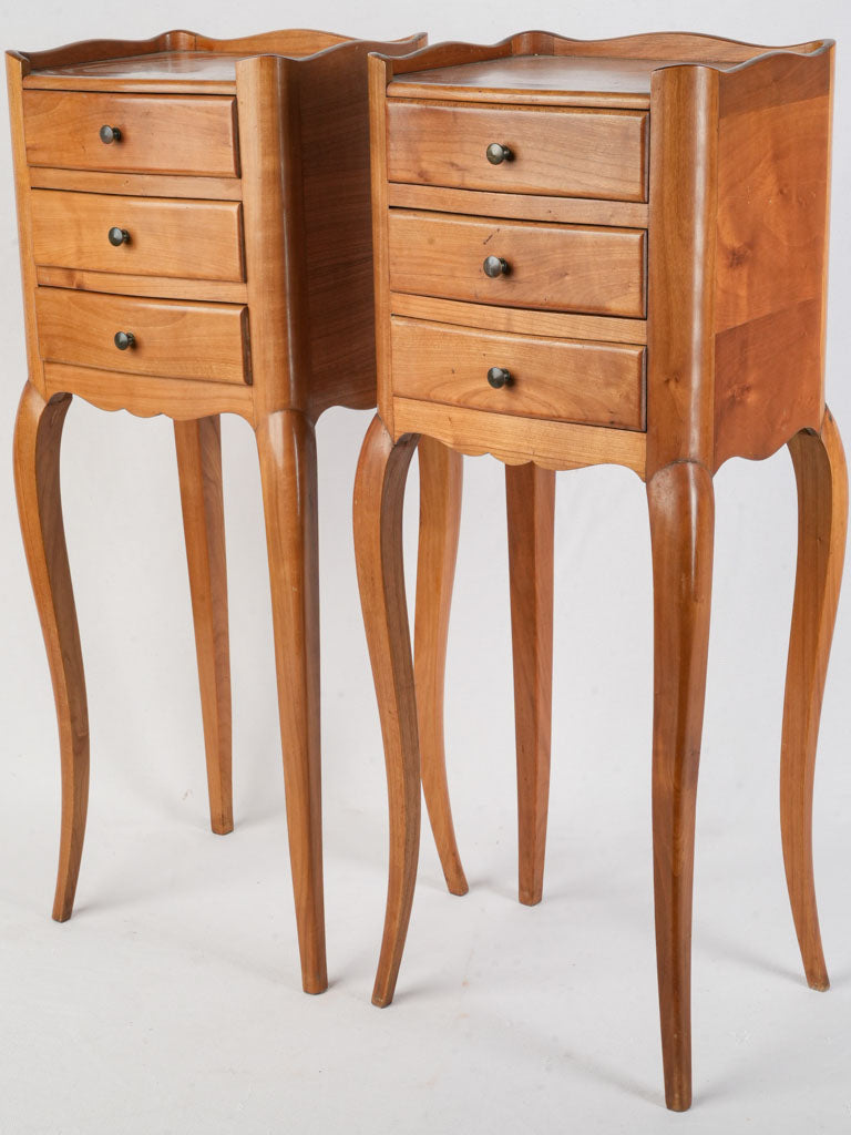 Rustic French-style bedside tables  